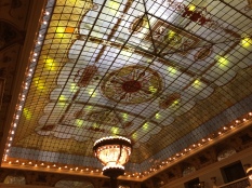 Interior skylight of the Metropole Hotel-Art Nouveau vintage similar to the Sheraton in SF